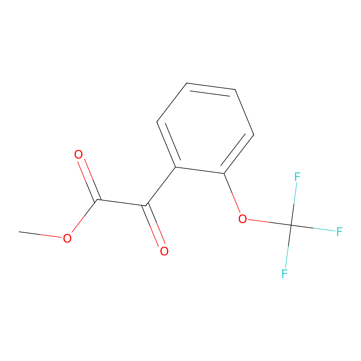 Methyl 2-(trifluoromethoxy)benzoylformate molecular structure, CAS 1443344-26-0