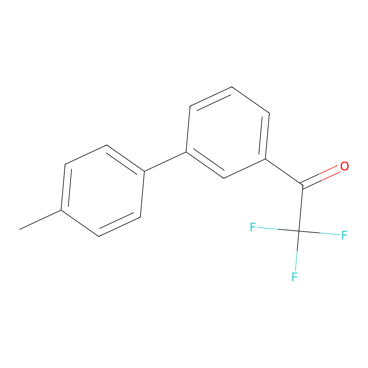 3'-(4-Methylphenyl)-2,2,2-trifluoroacetophenone molecular structure, CAS 1443344-41-9