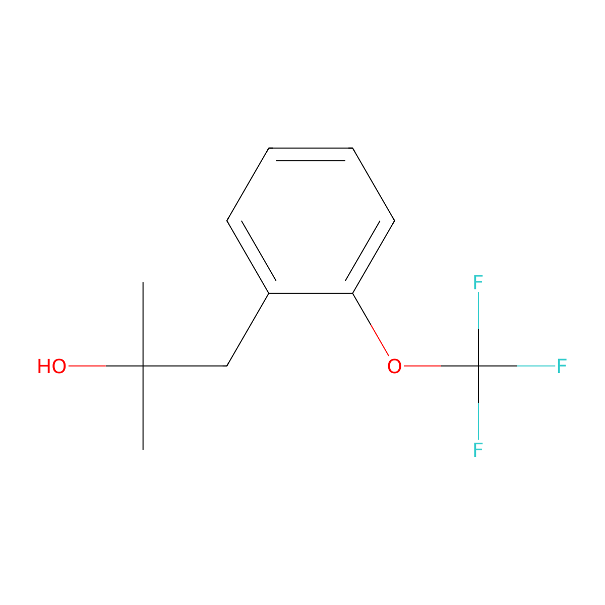 1-[2-(Trifluoromethoxy)phenyl]-2-methyl-2-propanol molecular structure, CAS 1443344-47-5