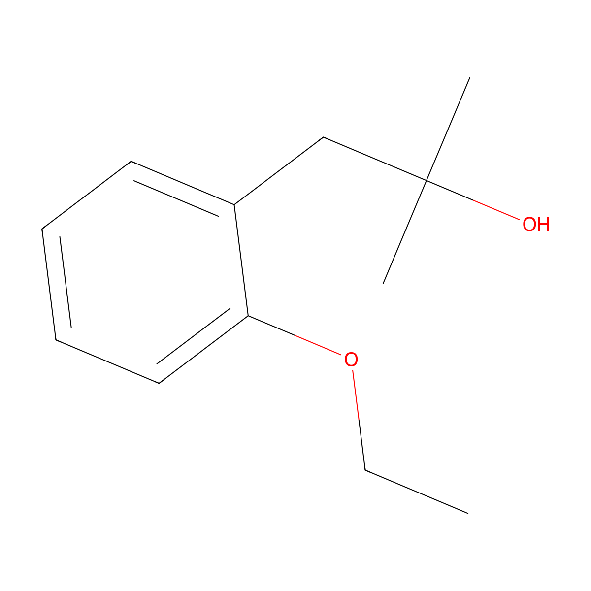 1-(2-Ethoxyphenyl)-2-methyl-2-propanol molecular structure, CAS 1443344-55-5