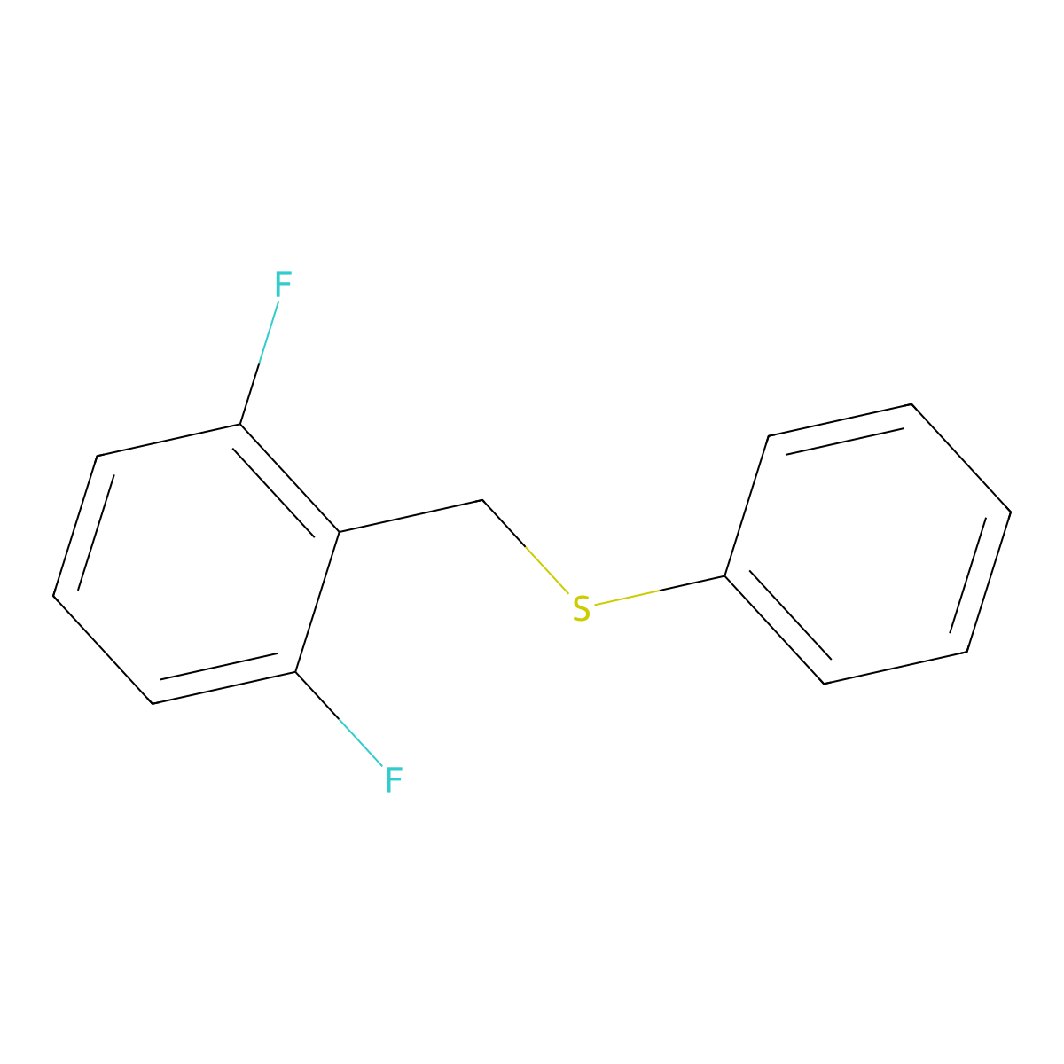 1,3-Difluoro-2-(phenylsulfanylmethyl)benzene molecular structure, CAS 1443344-58-8