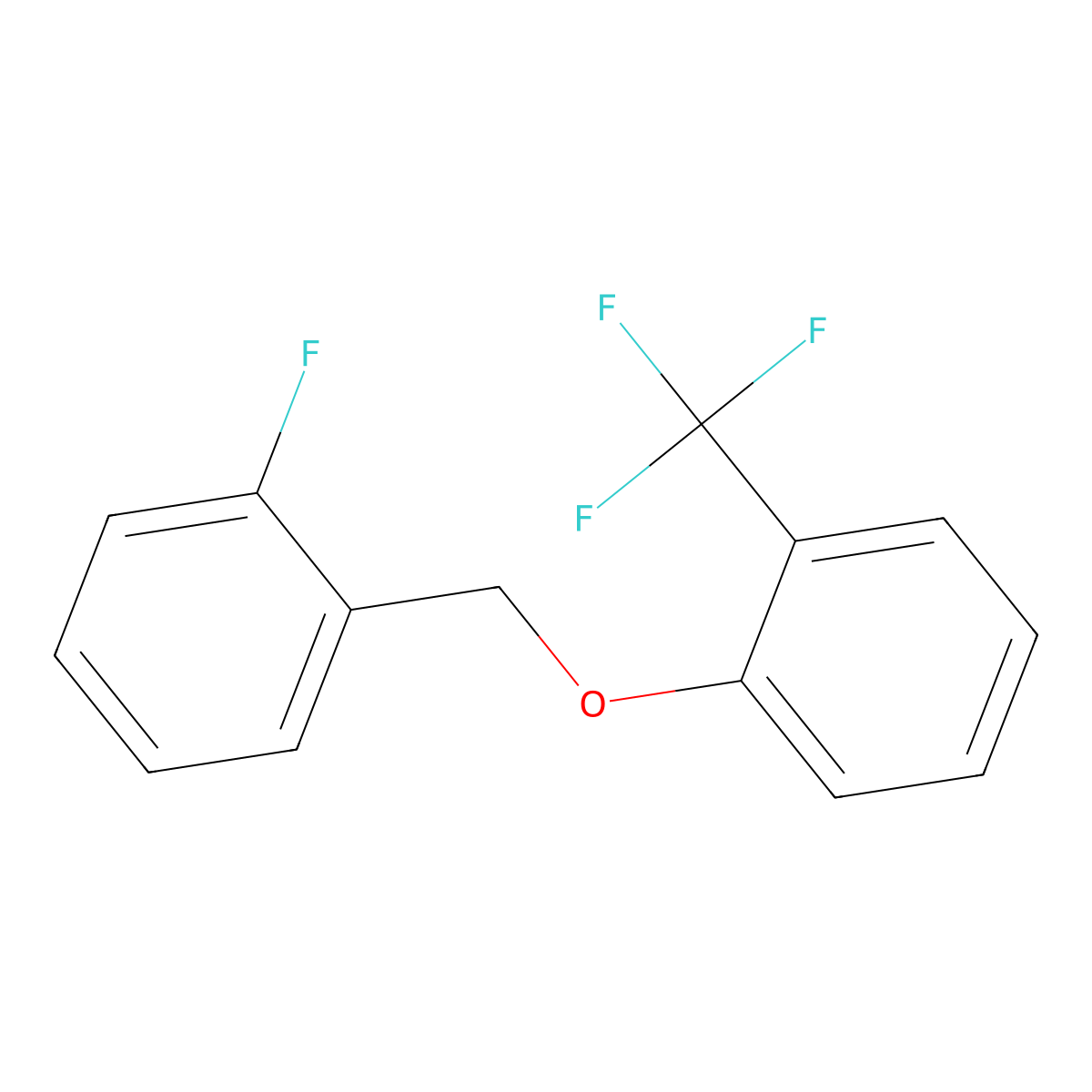 2-[(2-Fluorophenyl)methoxy]benzotrifluoride molecular structure, CAS 1443344-59-9