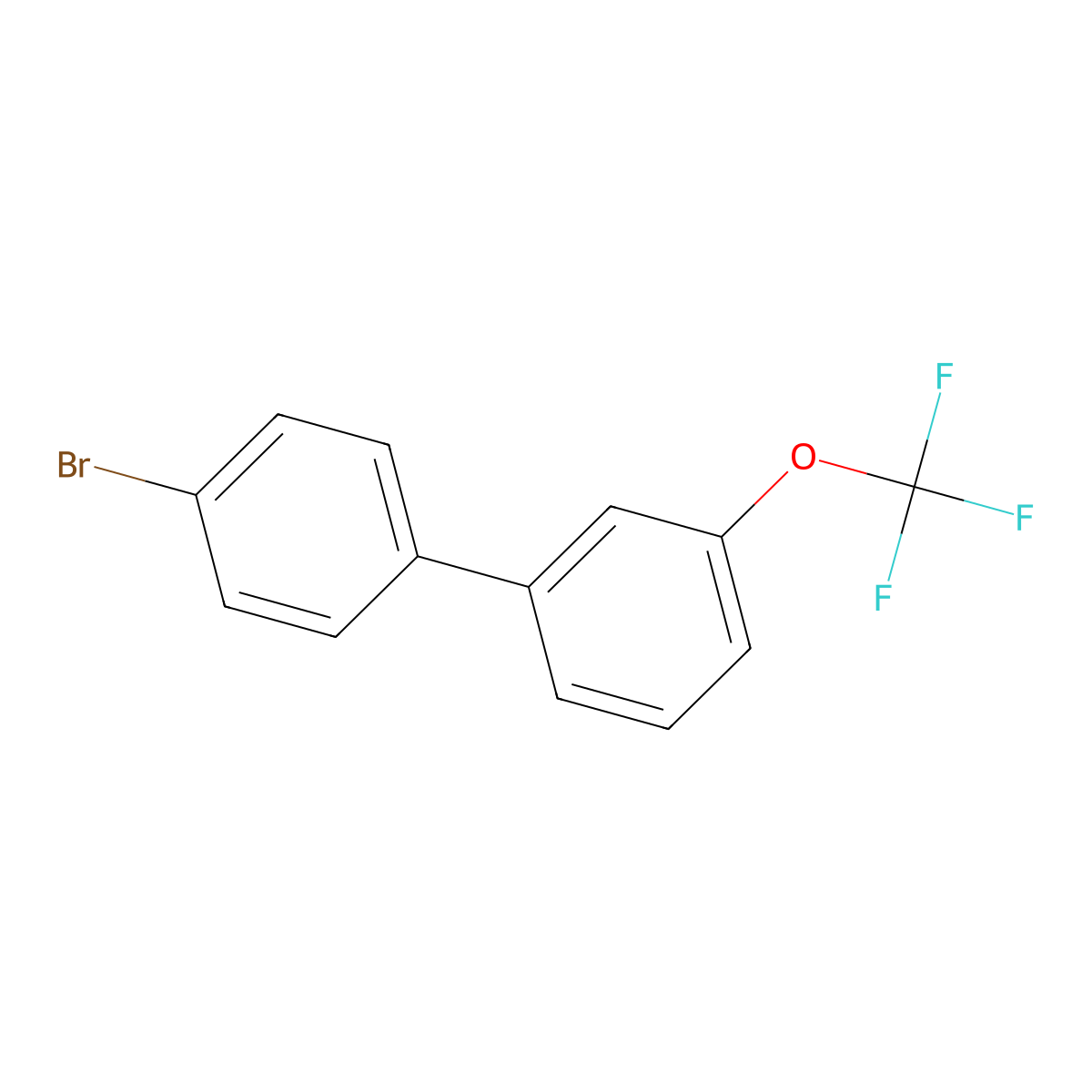 4-Bromo-3'-(trifluoromethoxy)biphenyl molecular structure, CAS 1443344-70-4