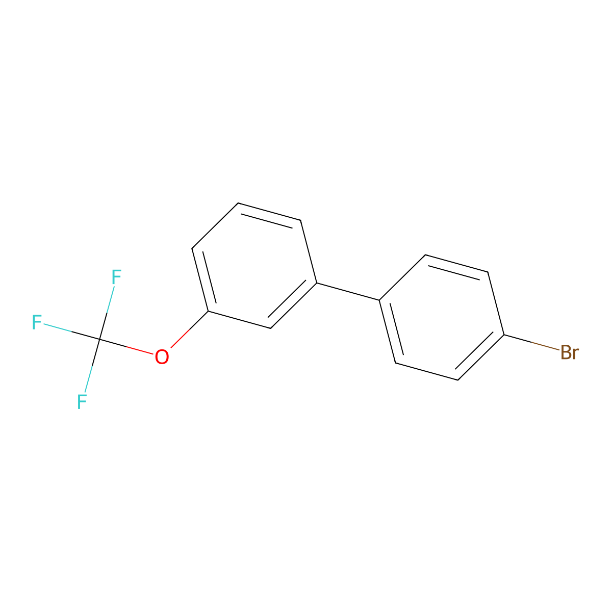 4-Bromo-3'-(trifluoromethoxy)biphenyl molecular structure, CAS 1443344-70-4