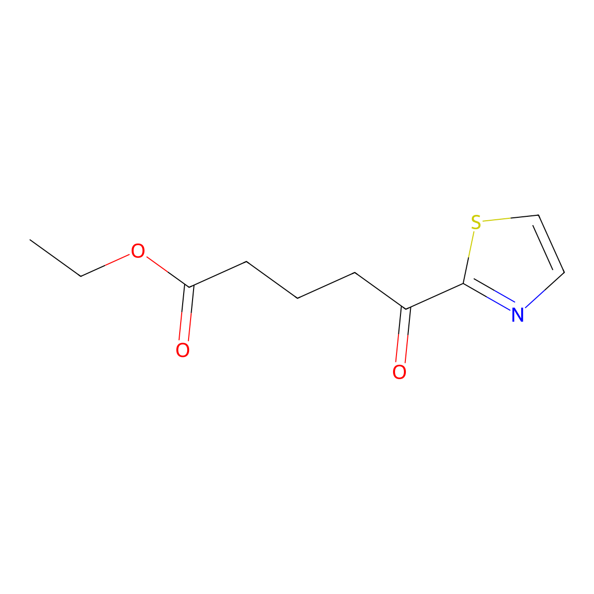 Ethyl 5-(2-thiazolyl)-5-oxovalerate molecular structure, CAS 1443344-77-1