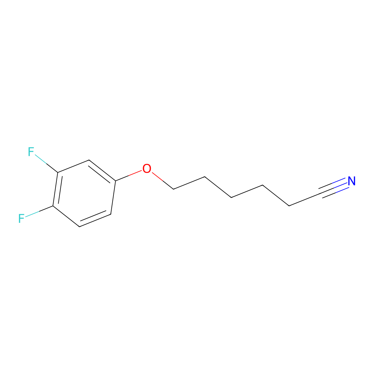 6-(3,4-Difluoro-phenoxy)hexanenitrile molecular structure, CAS 1443345-01-4