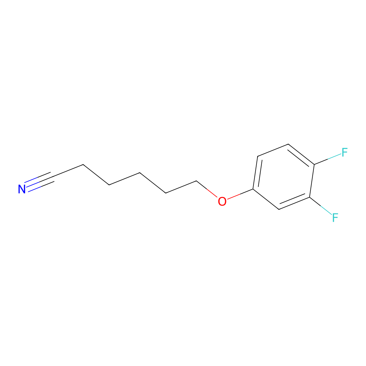 6-(3,4-Difluoro-phenoxy)hexanenitrile molecular structure, CAS 1443345-01-4