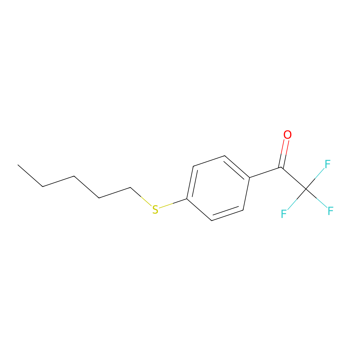 4'-(n-Pentylthio)-2,2,2-trifluoroacetophenone molecular structure, CAS 1443345-06-9