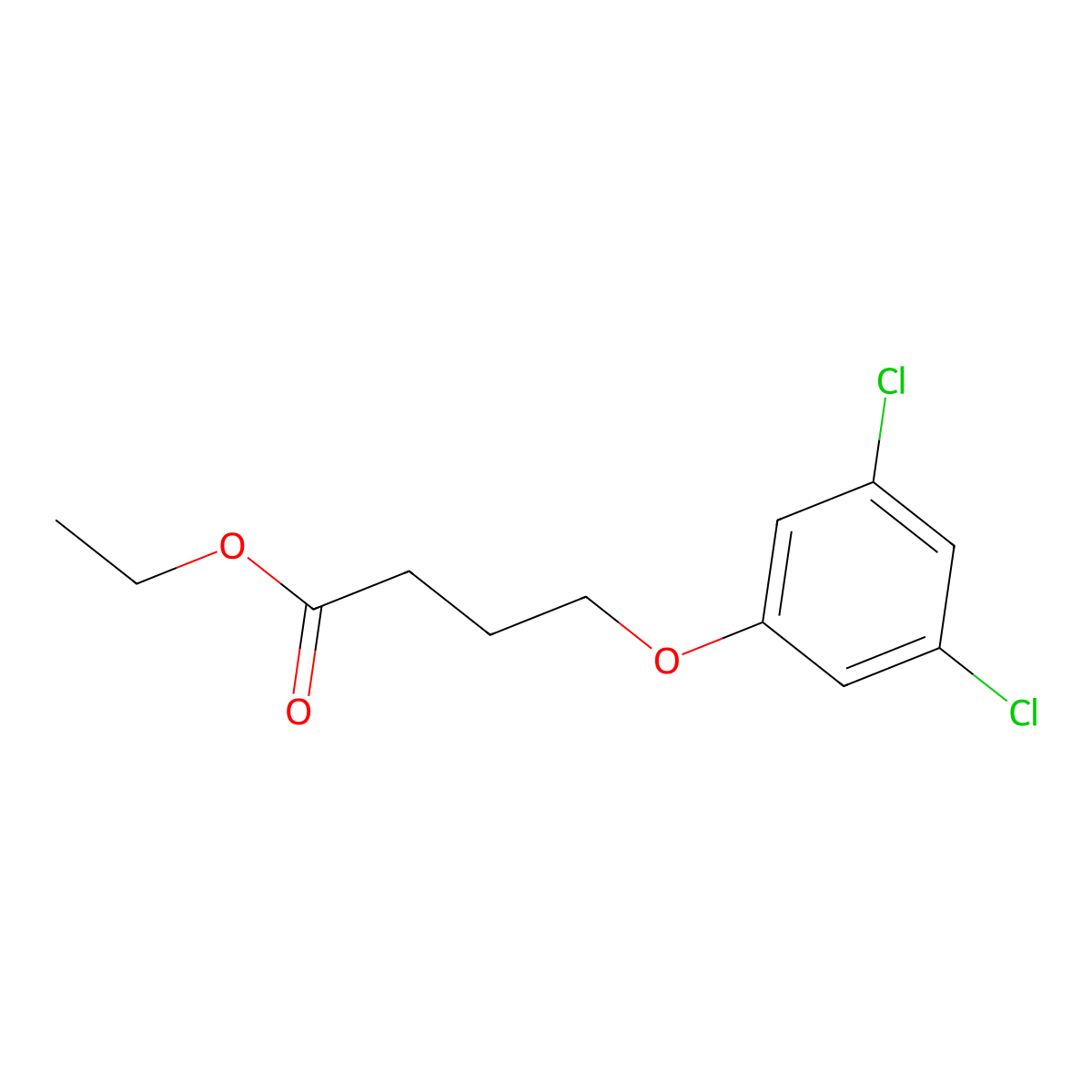 Ethyl 4-(3,5-dichloro-phenoxy)butanoate molecular structure, CAS 1443345-24-1