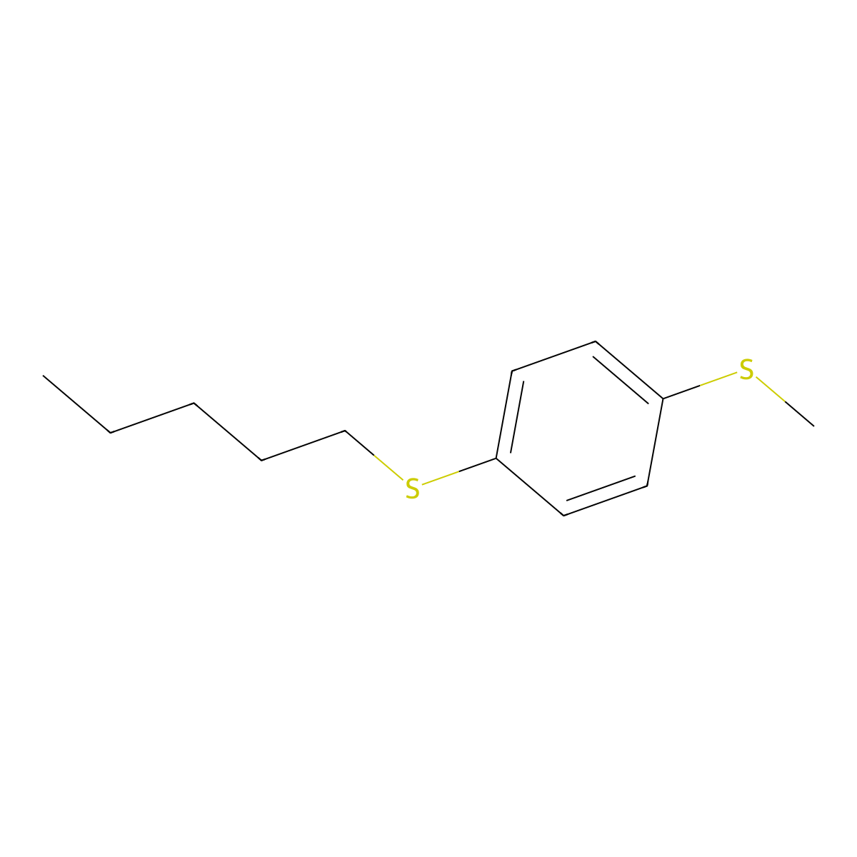 Methyl 4-(n-pentylthio)phenyl sulfide molecular structure, CAS 1443345-26-3