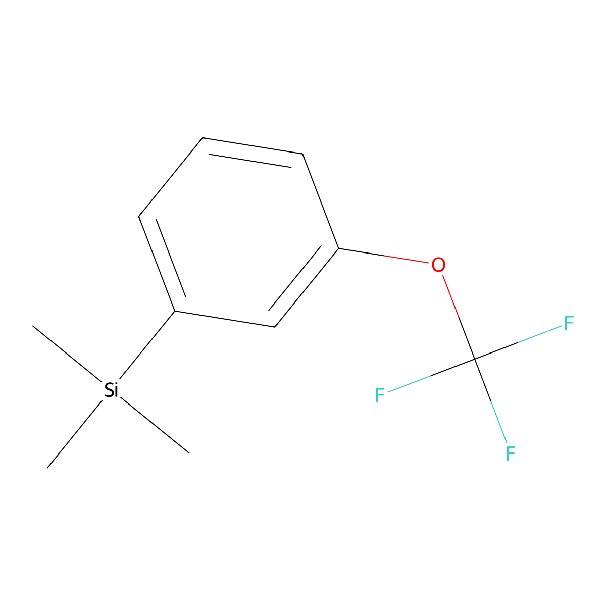 1-(Trimethylsilyl)-3-(trifluoromethoxy)benzene molecular structure, CAS 1443345-44-5