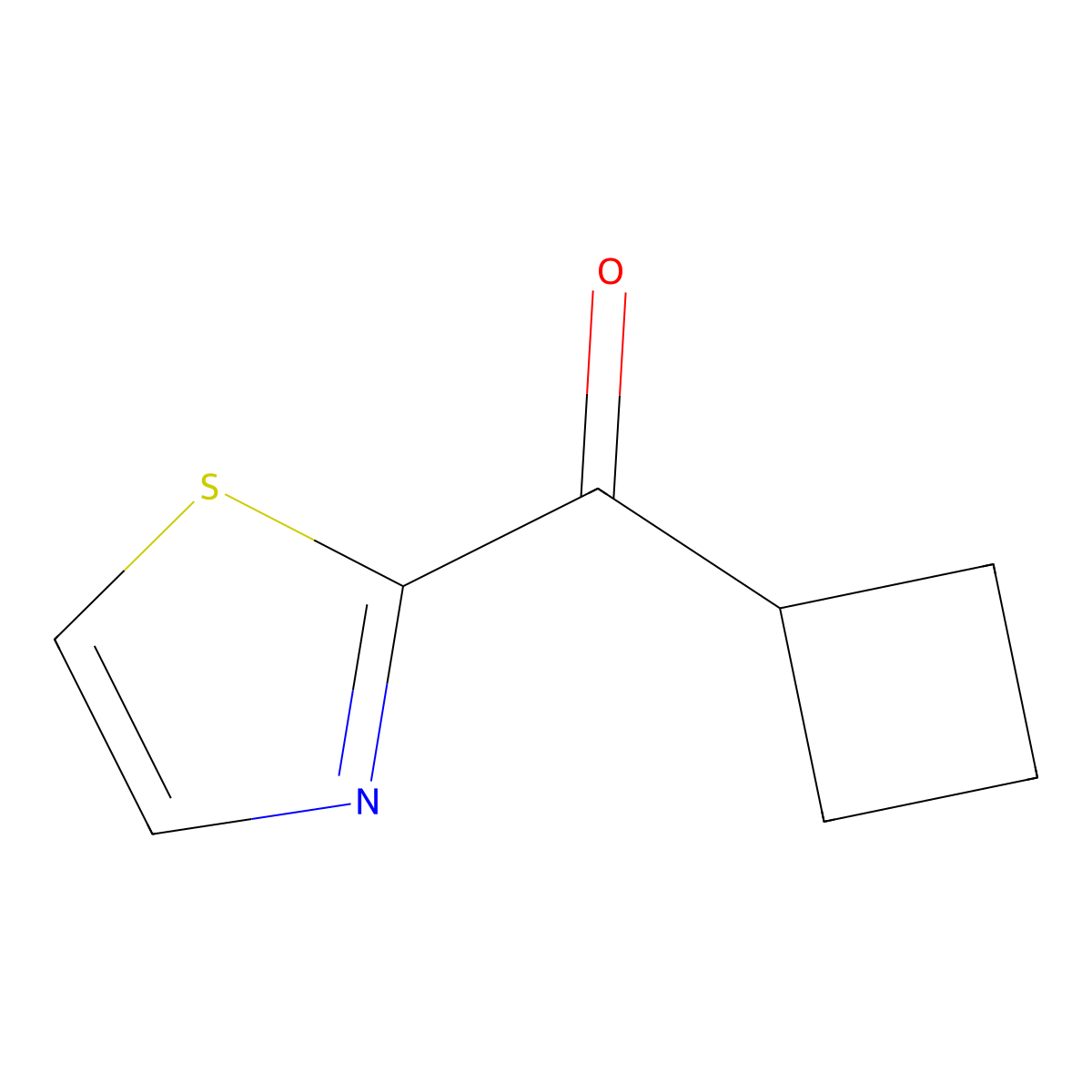 Cyclobutyl(thiazol-2-yl)methanone molecular structure, CAS 1443345-45-6