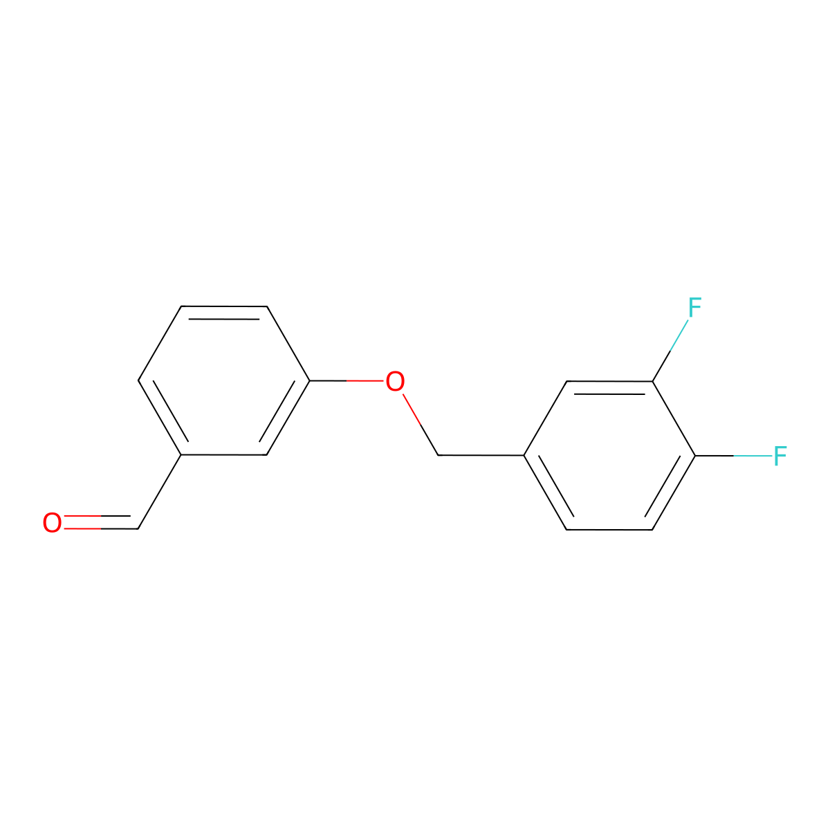 3-(3,4-Difluorobenzyloxy)benzaldehyde molecular structure, CAS 1443345-50-3