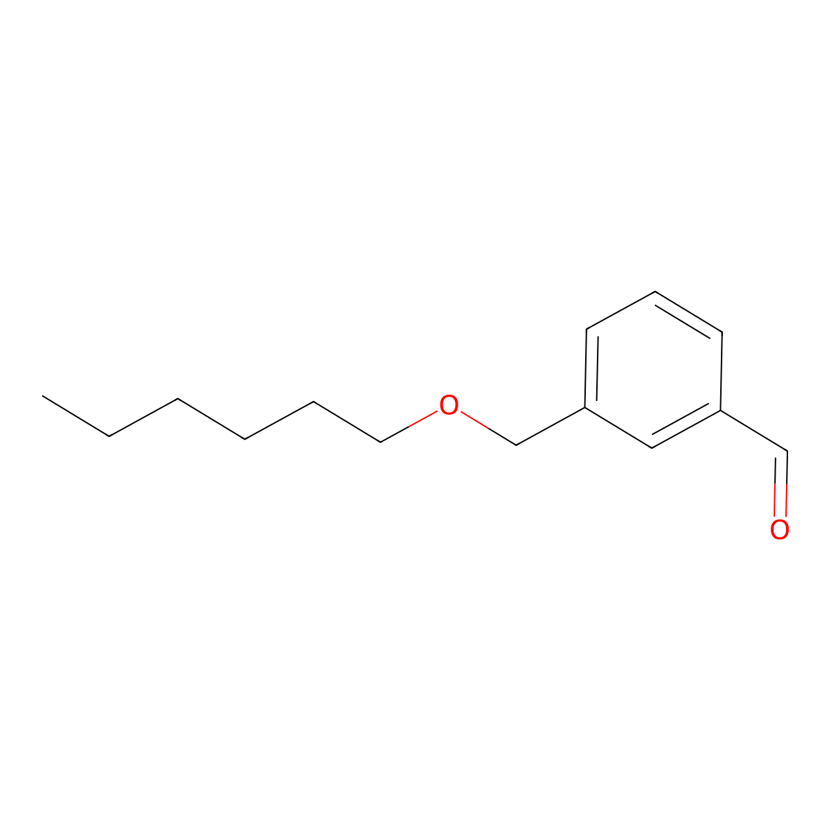 3-[(n-Hexyloxy)methyl]benzaldehyde molecular structure, CAS 1443345-58-1