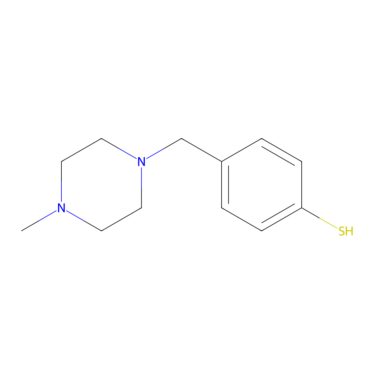 4-[(4-Methylpiperazino)methyl]thiophenol molecular structure, CAS 1443345-63-8