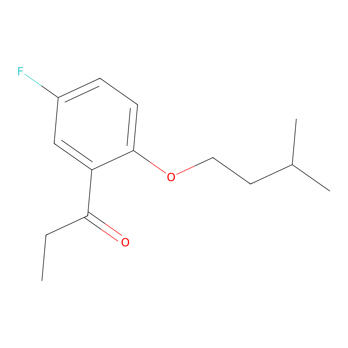 5'-Fluoro-2'-iso-pentoxypropiophenone molecular structure, CAS 1443345-68-3