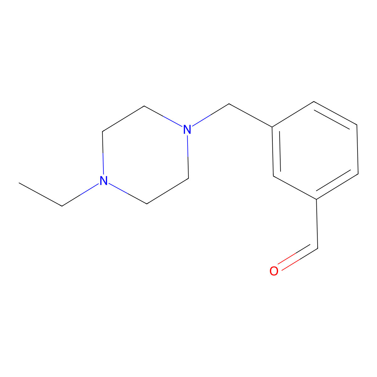 3-[(4-Ethylpiperazino)methyl]benzaldehyde molecular structure, CAS 1443345-80-9