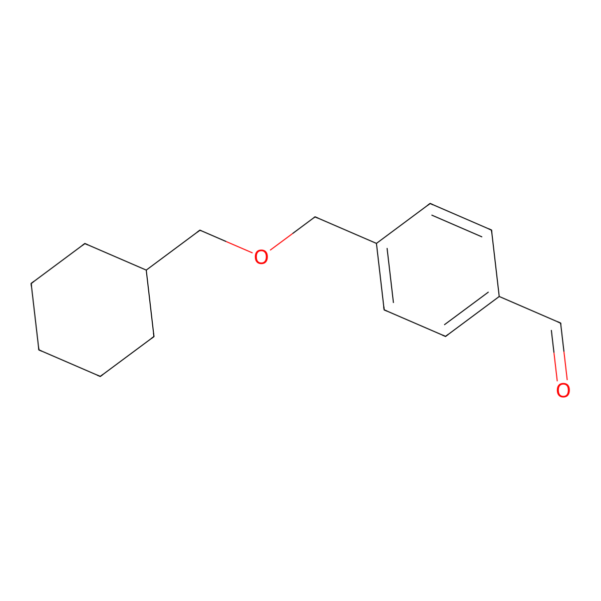 4-[(Cyclohexanemethoxy)methyl]benzaldehyde molecular structure, CAS 1443345-99-0