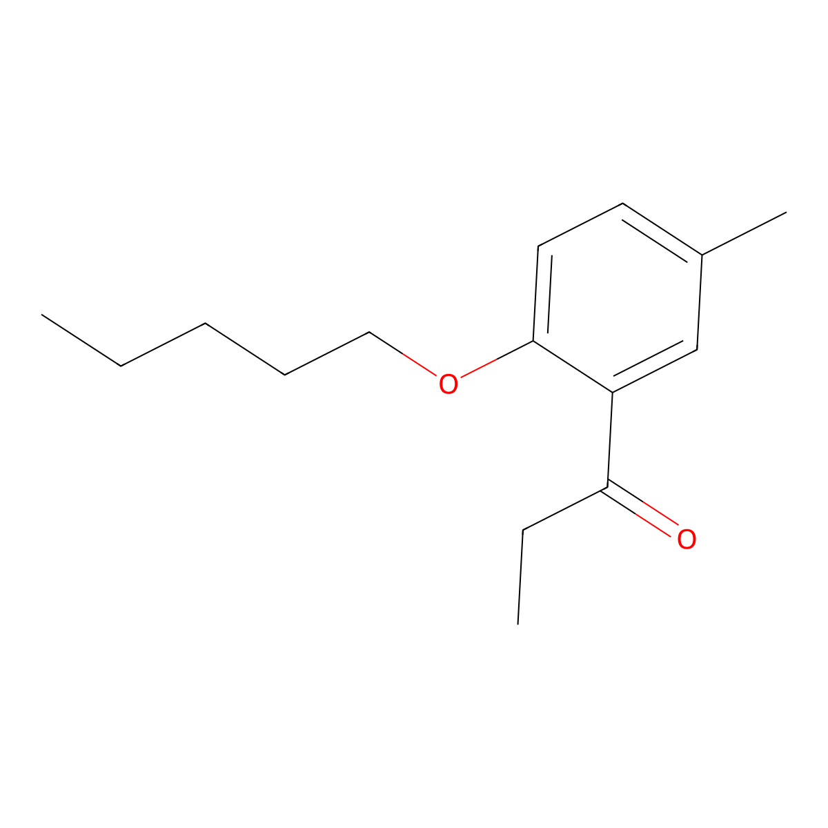 1-(5-Methyl-2-(pentyloxy)phenyl)propan-1-one molecular structure, CAS 1443346-21-1