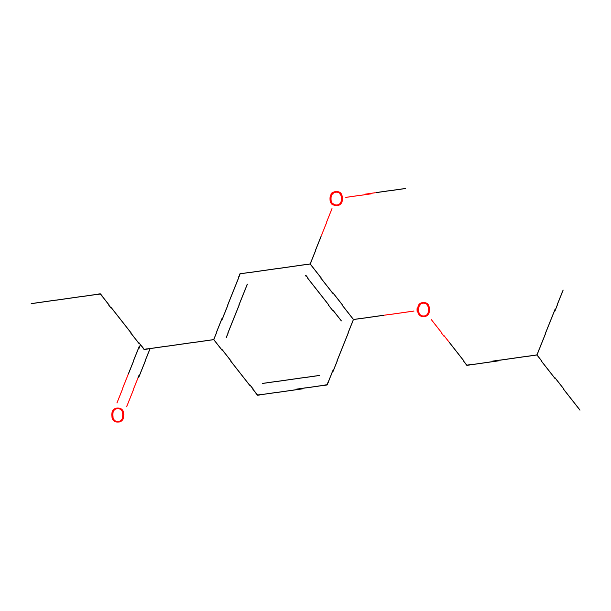 4'-iso-Butoxy-3'-methoxypropiophenone molecular structure, CAS 1443346-30-2