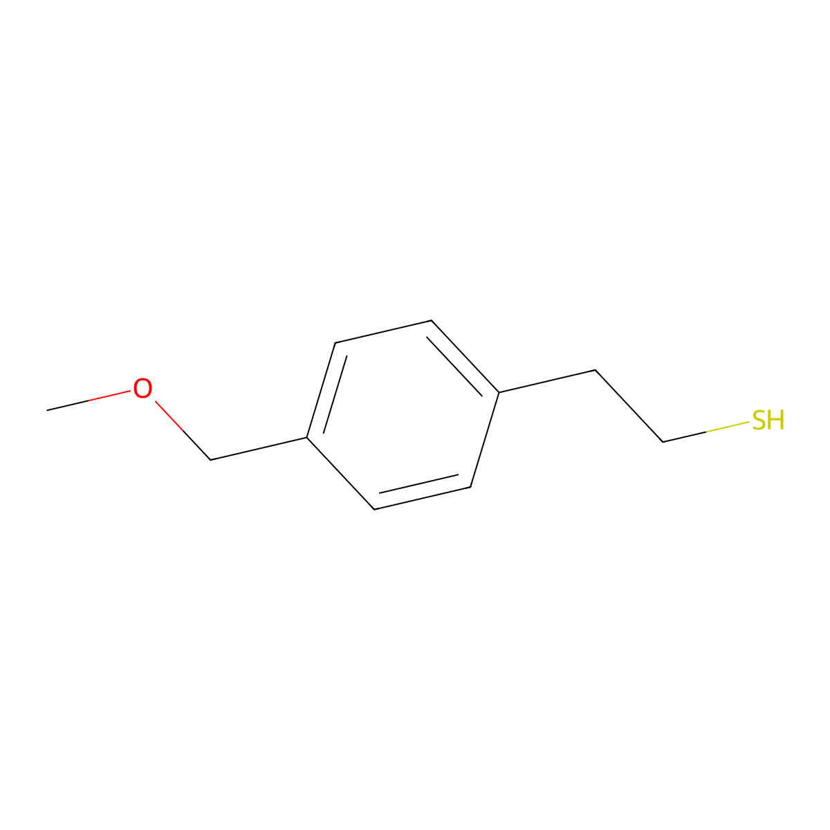 2-(4-Methoxymethylphenyl)ethanethiol molecular structure, CAS 1443346-52-8