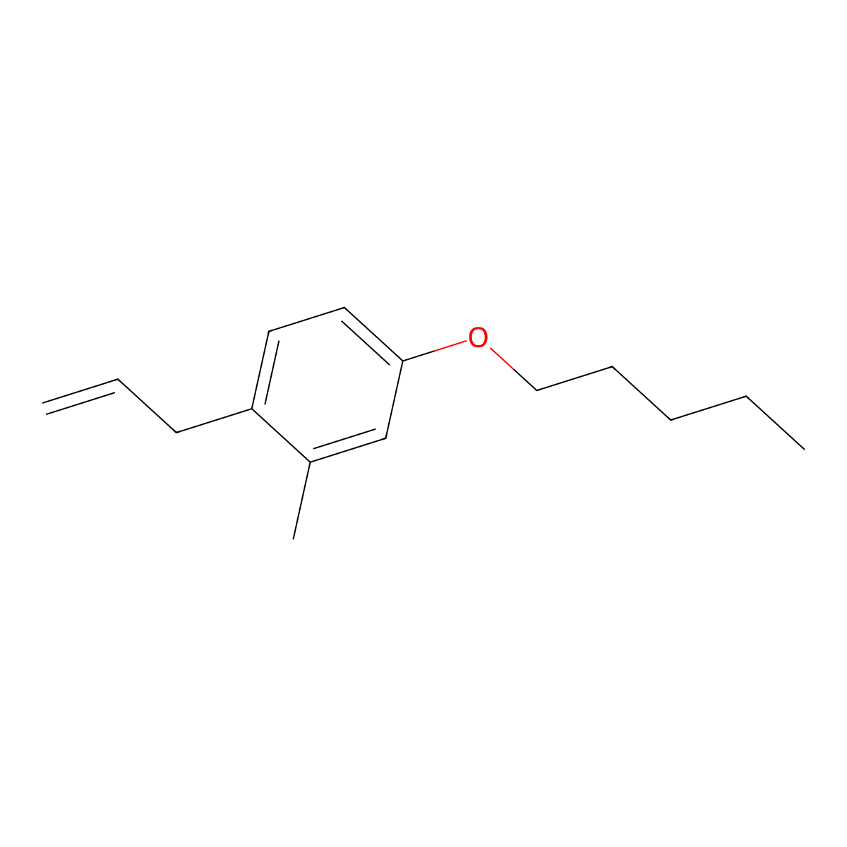 3-(2-Methyl-4-n-pentoxyphenyl)-1-propene molecular structure, CAS 1443346-60-8