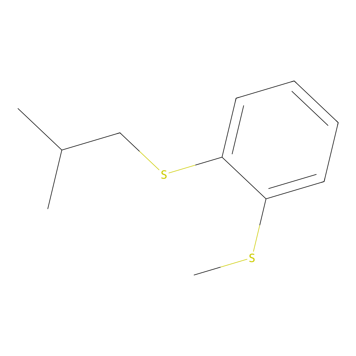 2-(iso-Butylthio)phenyl methyl sulfide molecular structure, CAS 1443346-64-2