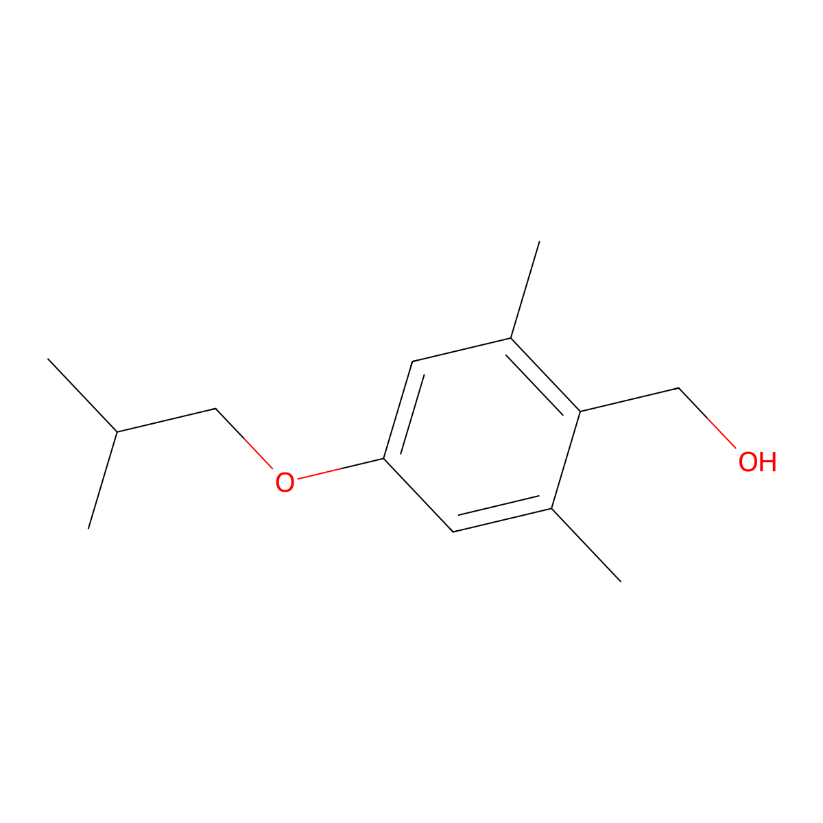 (4-Isobutoxy-2,6-dimethylphenyl)methanol molecular structure, CAS 1443347-05-4