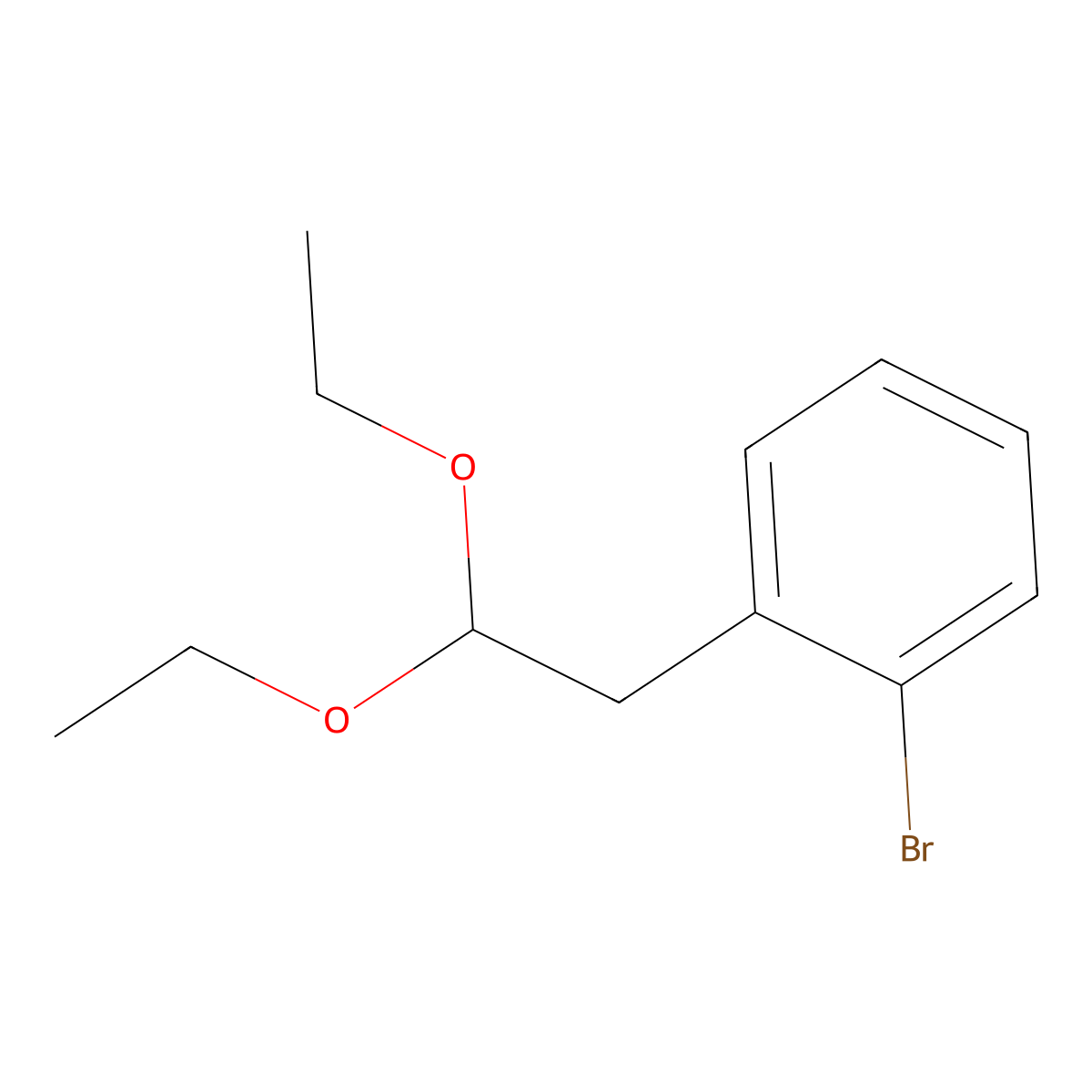1-Bromo-2-(2,2-diethoxyethyl)benzene molecular structure, CAS 1443347-25-8