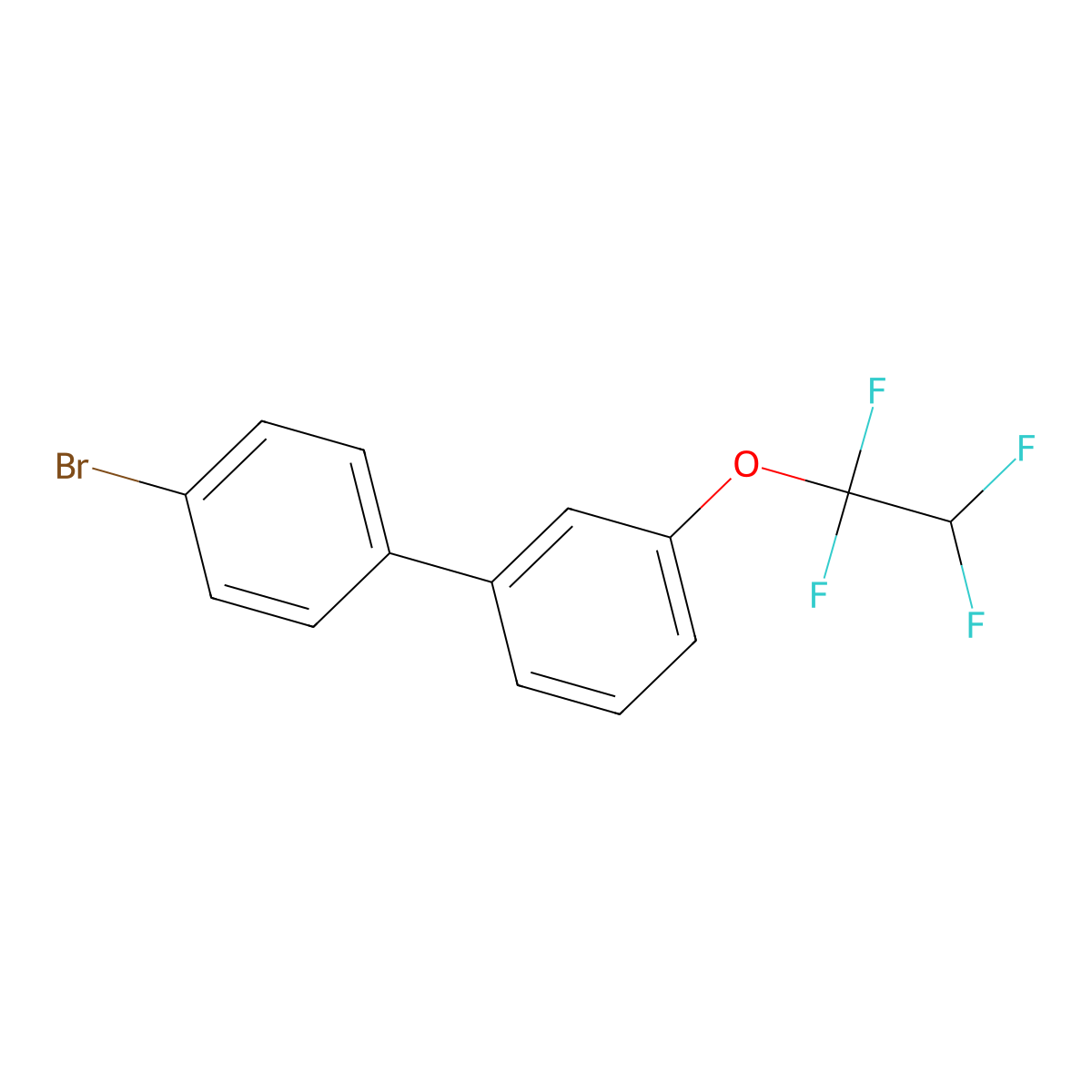 4-Bromo-3'-(1,1,2,2-tetrafluoroethoxy)biphenyl molecular structure, CAS 1443347-55-4