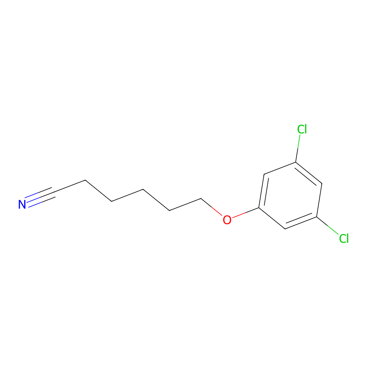 6-(3,5-Dichlorophenoxy)hexanenitrile molecular structure, CAS 1443347-77-0
