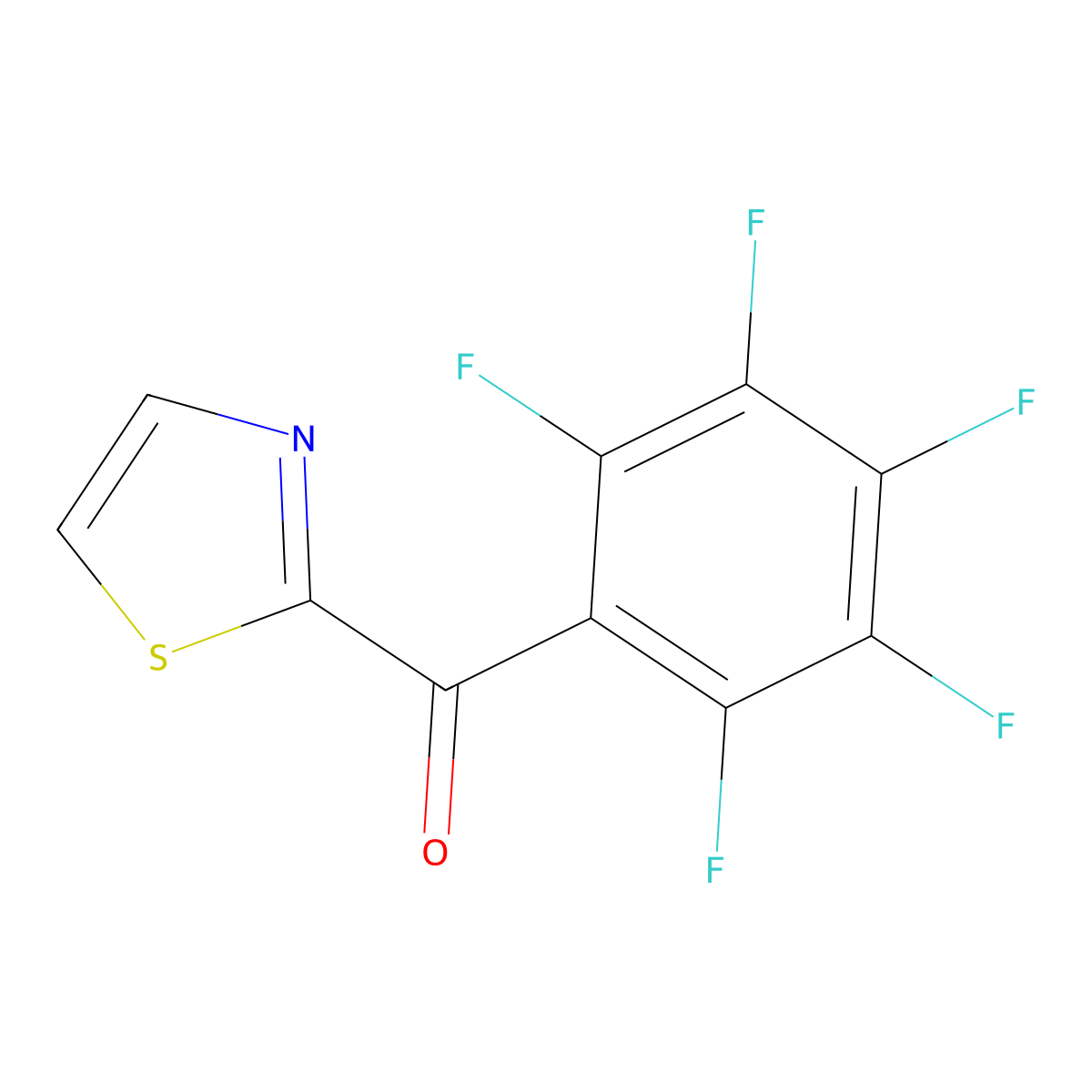 2-(Pentafluorobenzoyl)thiazole molecular structure, CAS 1443348-04-6