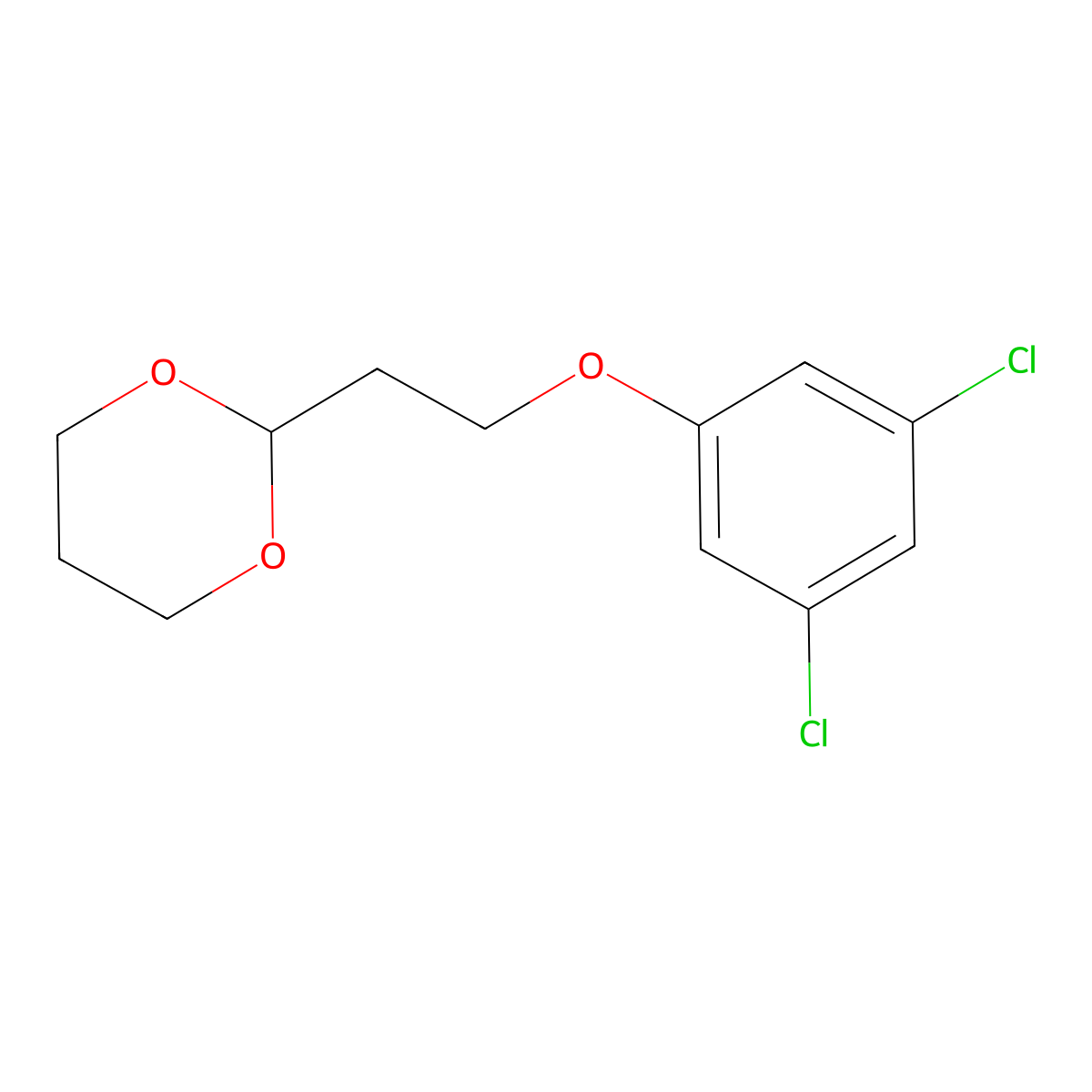 2-[2-(3,5-Dichloro-phenoxy)ethyl]-1,3-dioxane molecular structure, CAS 1443348-05-7