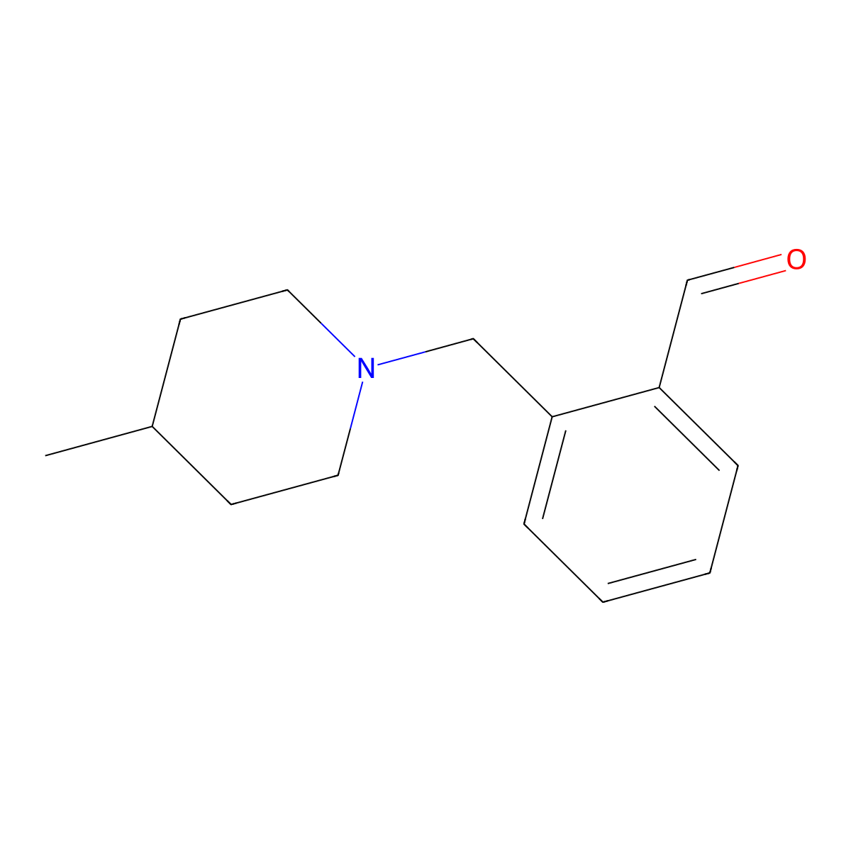 2-((4-Methylpiperidin-1-yl)methyl)benzaldehyde molecular structure, CAS 1443348-06-8