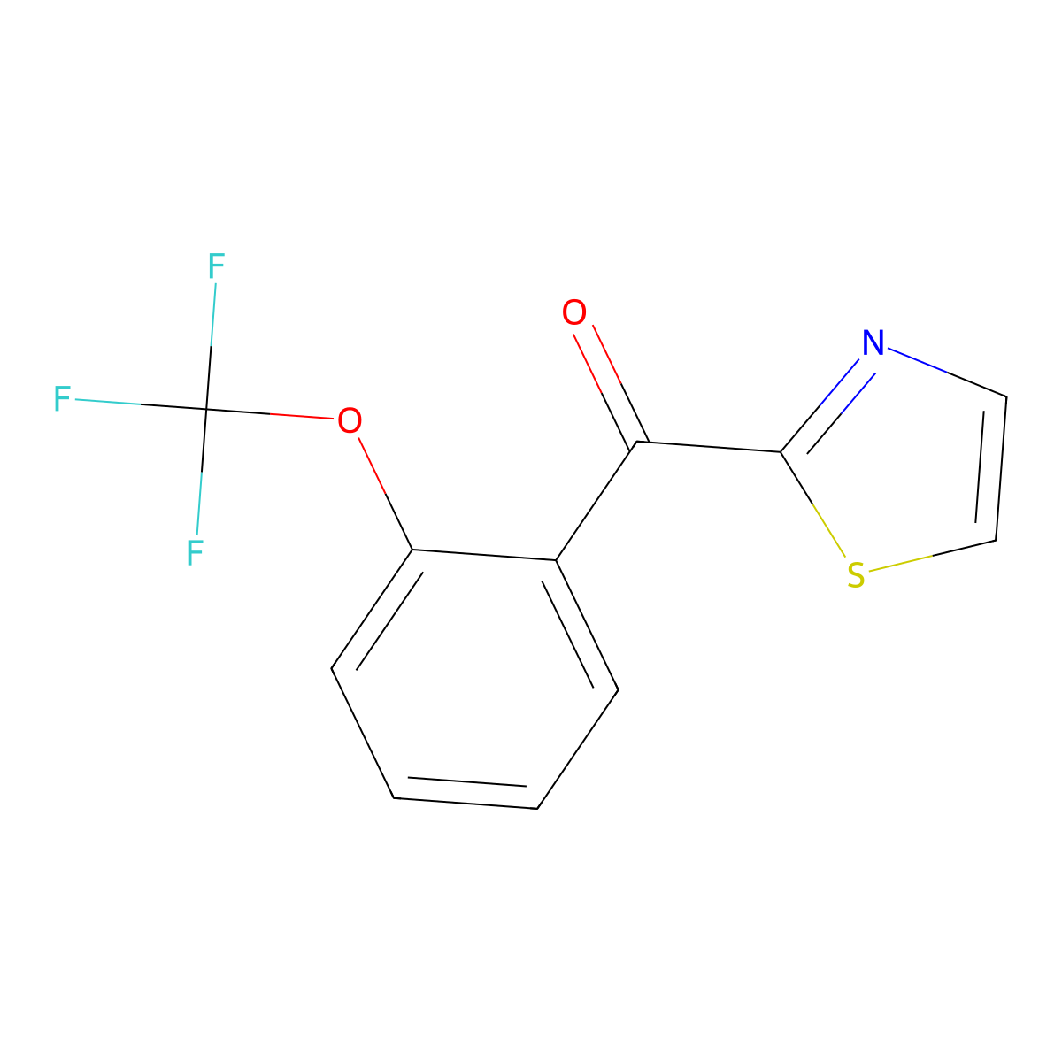 2-[2-(Trifluoromethoxy)benzoyl]thiazole molecular structure, CAS 1443348-08-0