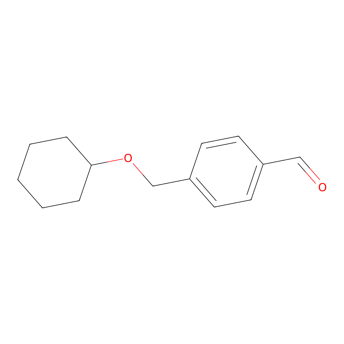4-[(Cyclohexyloxy)methyl]benzaldehyde molecular structure, CAS 1443348-24-0