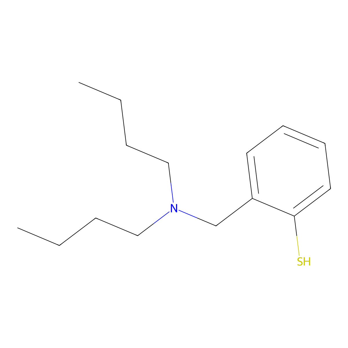 2-[(Di-n-butylamino)methyl]thiophenol molecular structure, CAS 1443348-31-9