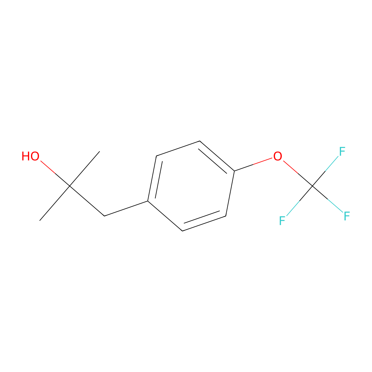 1-[4-(Trifluoromethoxy)phenyl]-2-methyl-2-propanol molecular structure, CAS 1443348-35-3