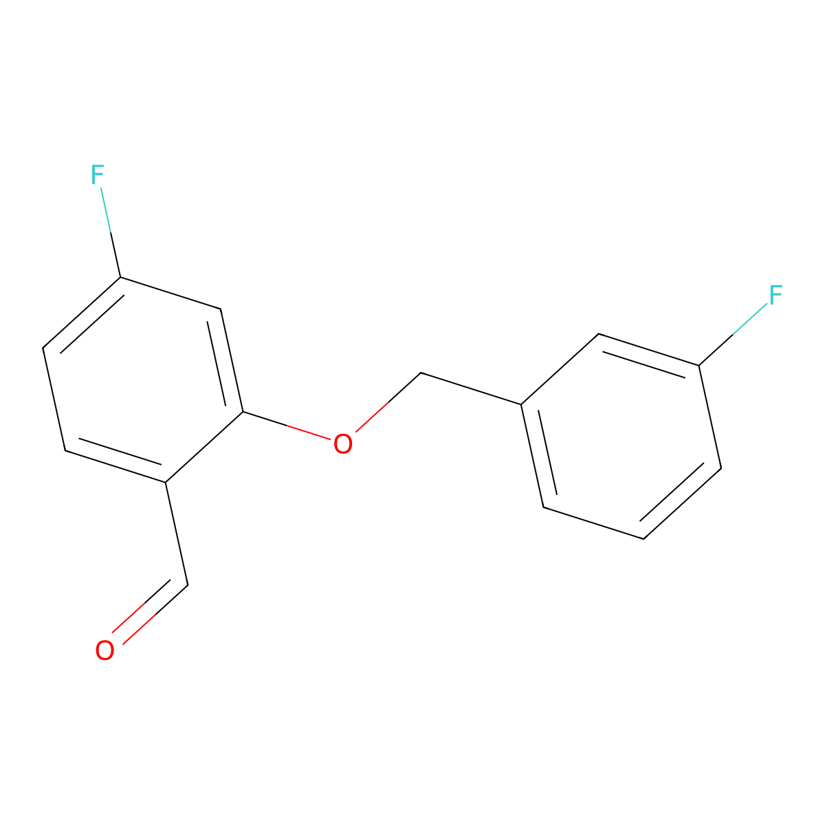 4-Fluoro-2-((3-fluorobenzyl)oxy)benzaldehyde molecular structure, CAS 1443348-40-0