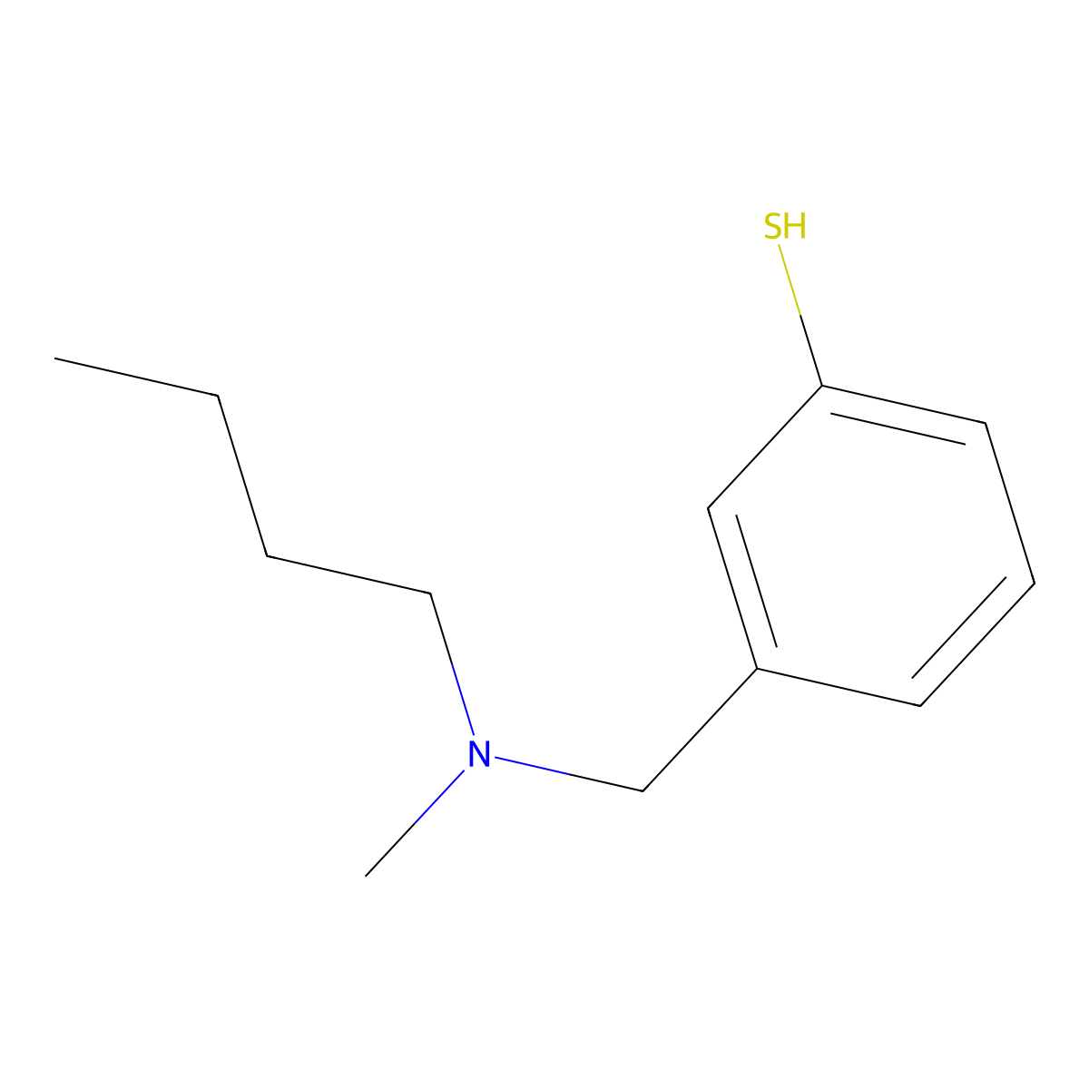 3-((Butyl(methyl)amino)methyl)benzenethiol molecular structure, CAS 1443348-42-2