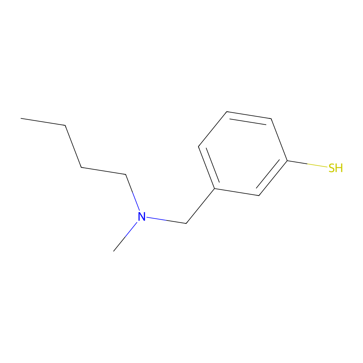 3-((Butyl(methyl)amino)methyl)benzenethiol molecular structure, CAS 1443348-42-2