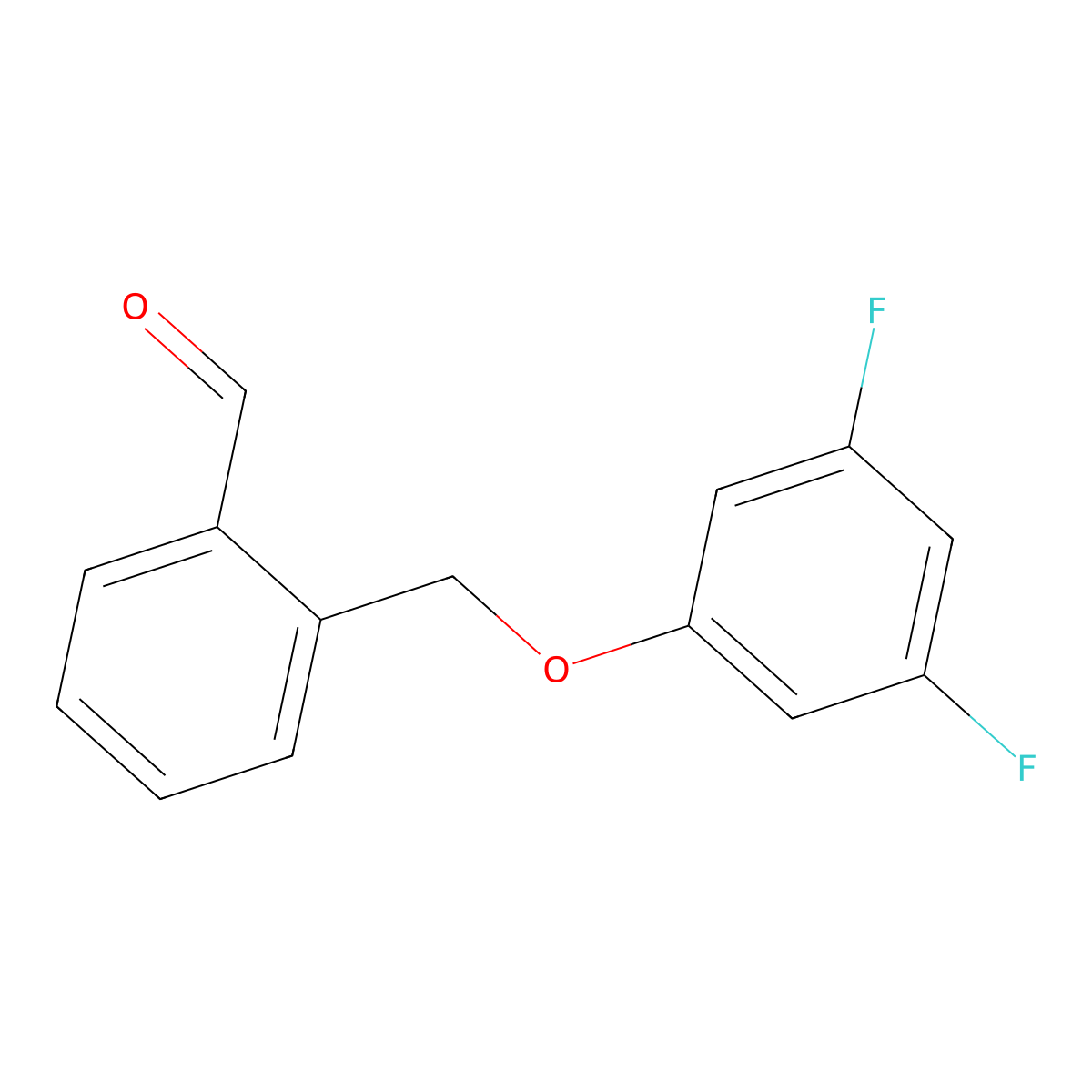 2-((3,5-Difluorophenoxy)methyl)benzaldehyde molecular structure, CAS 1443348-44-4