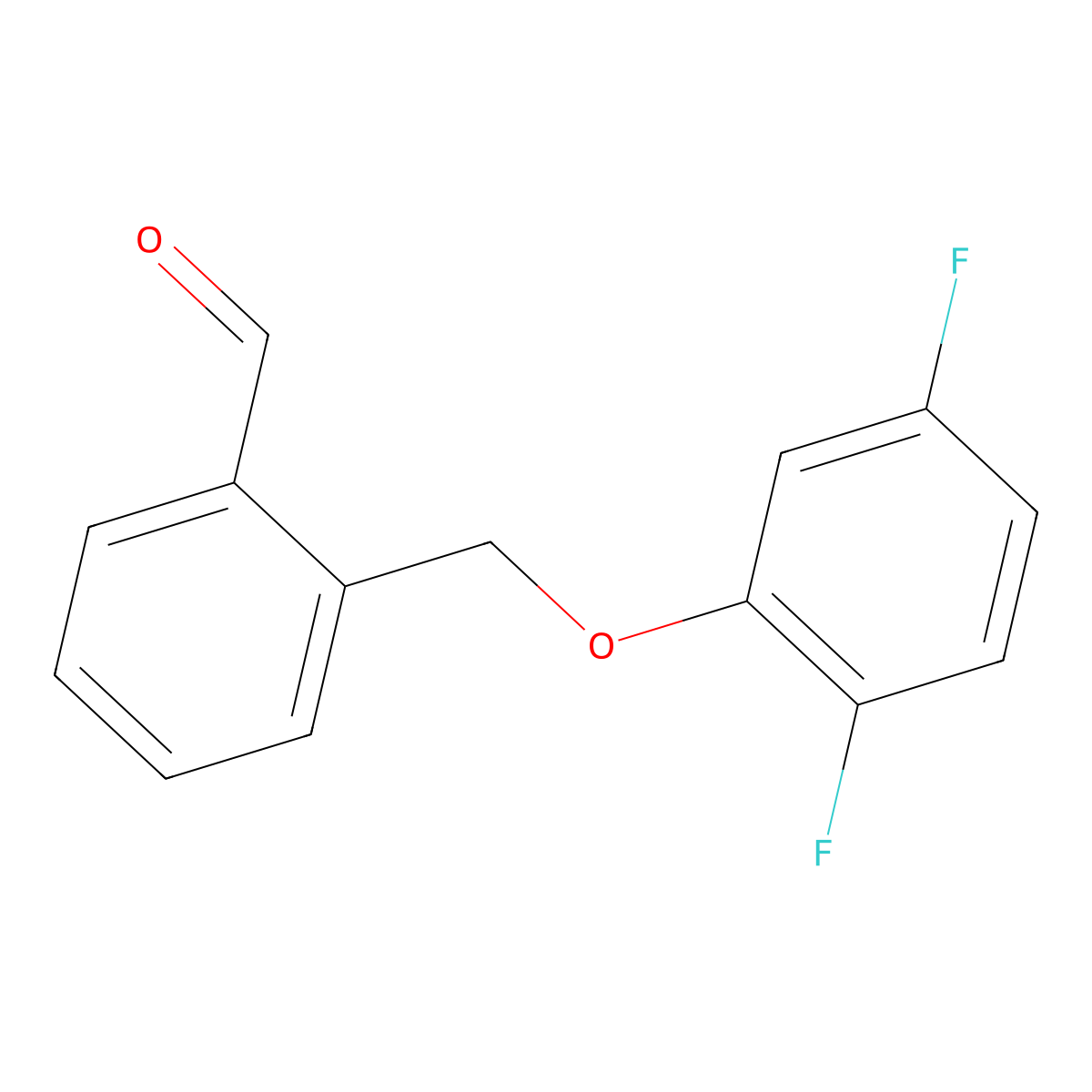 2-((2,5-Difluorophenoxy)methyl)benzaldehyde molecular structure, CAS 1443348-48-8