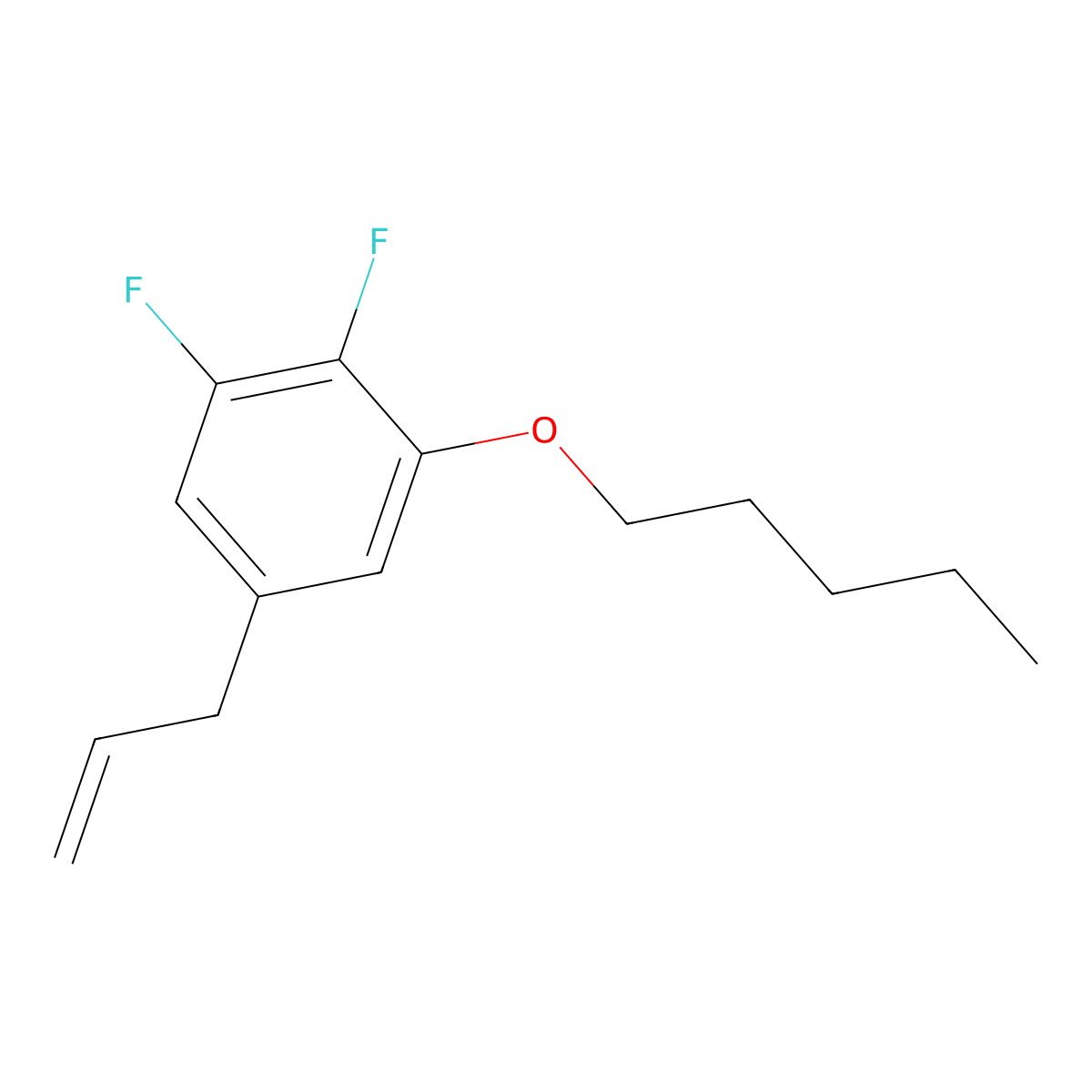 3-(4,5-Difluoro-3-n-pentoxyphenyl)-1-propene molecular structure, CAS 1443348-51-3