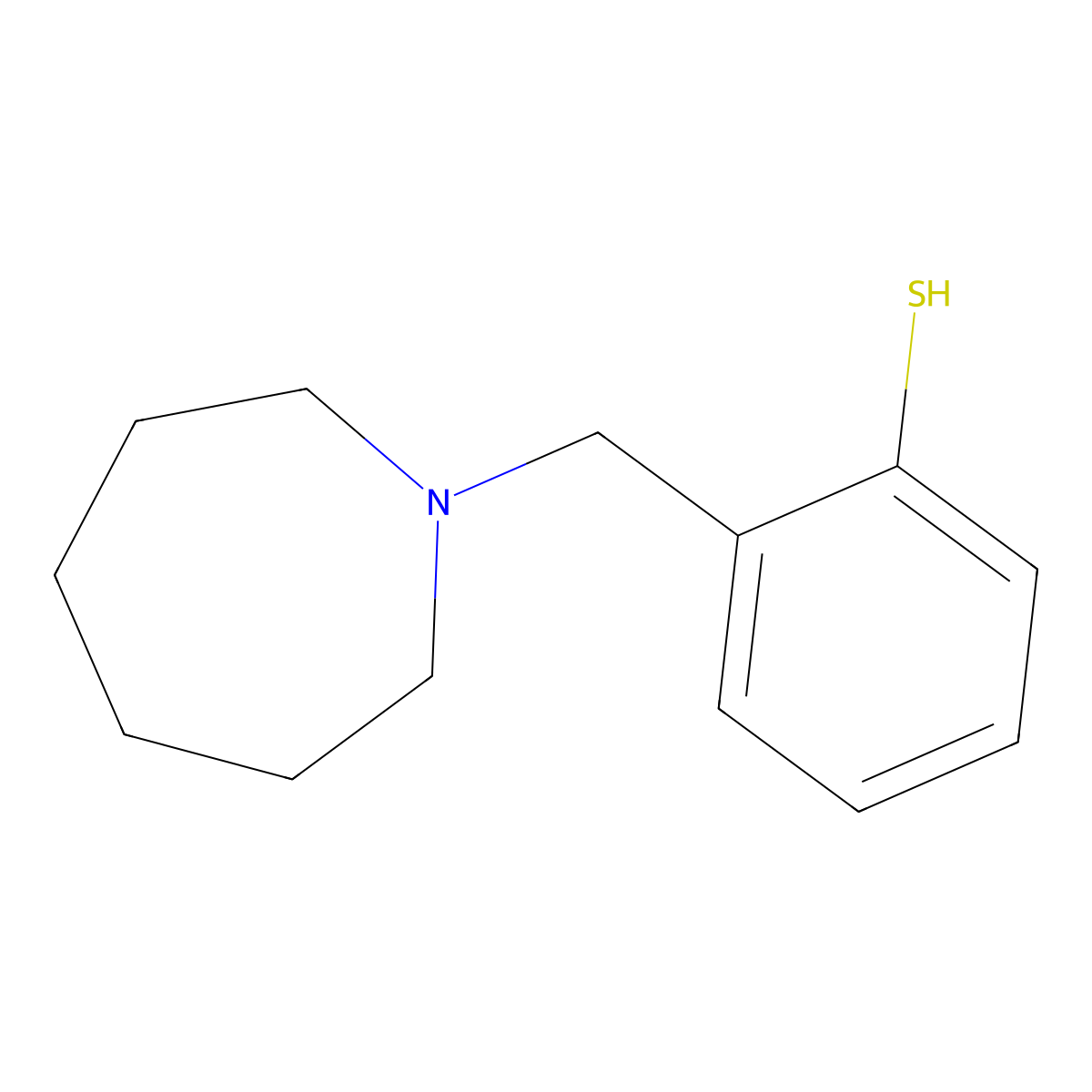 2-(Azepan-1-ylmethyl)benzenethiol molecular structure, CAS 1443348-54-6