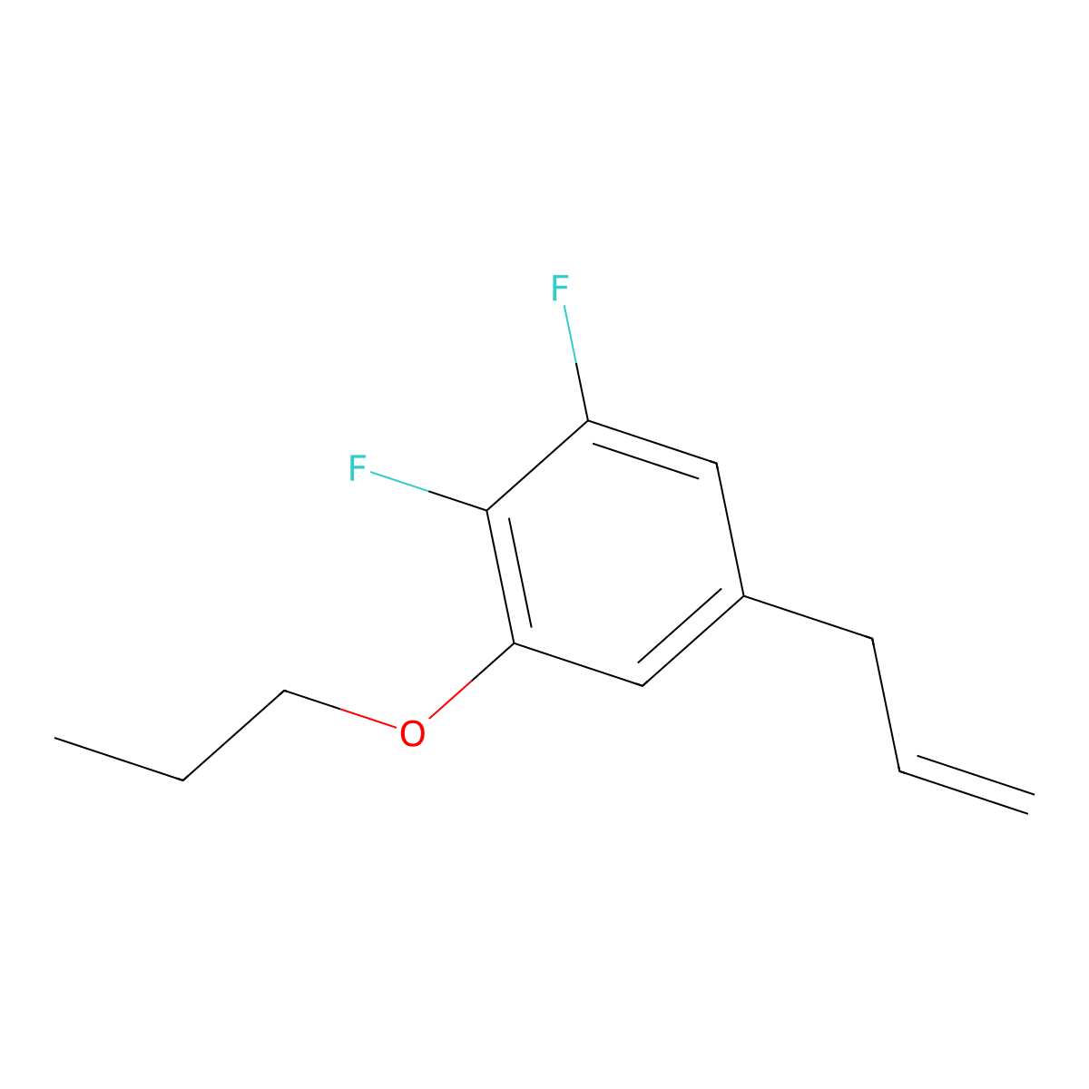 5-Allyl-1,2-difluoro-3-propoxybenzene molecular structure, CAS 1443348-59-1