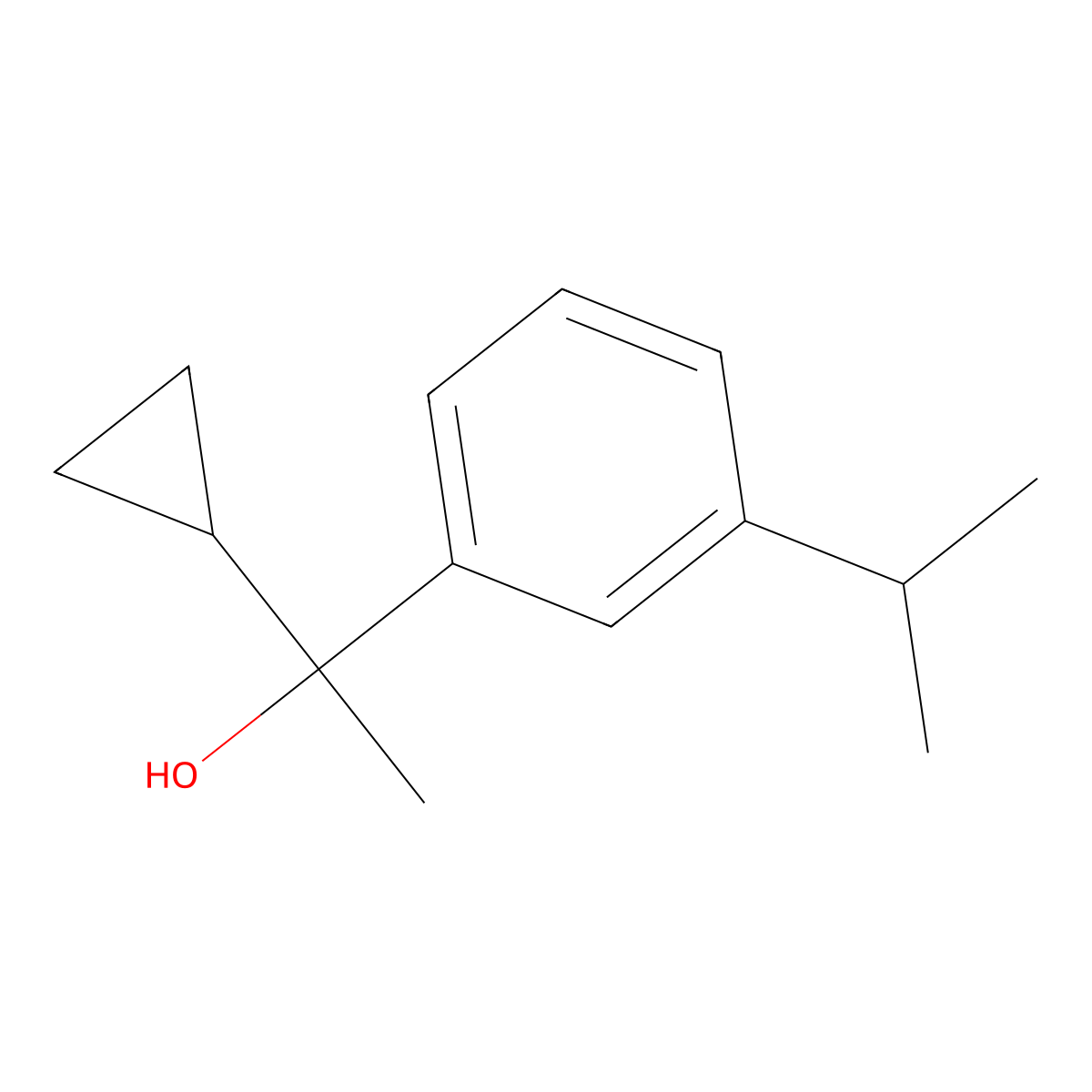1-Cyclopropyl-1-(3-isopropylphenyl)ethanol molecular structure, CAS 1443348-60-4