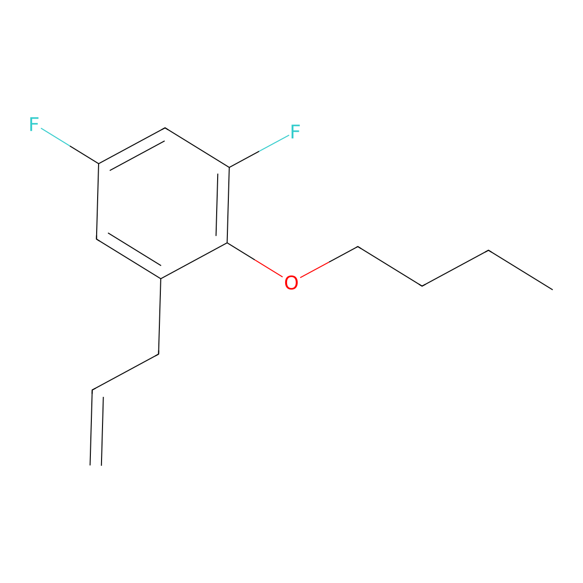 1-Allyl-2-butoxy-3,5-difluorobenzene molecular structure, CAS 1443348-68-2