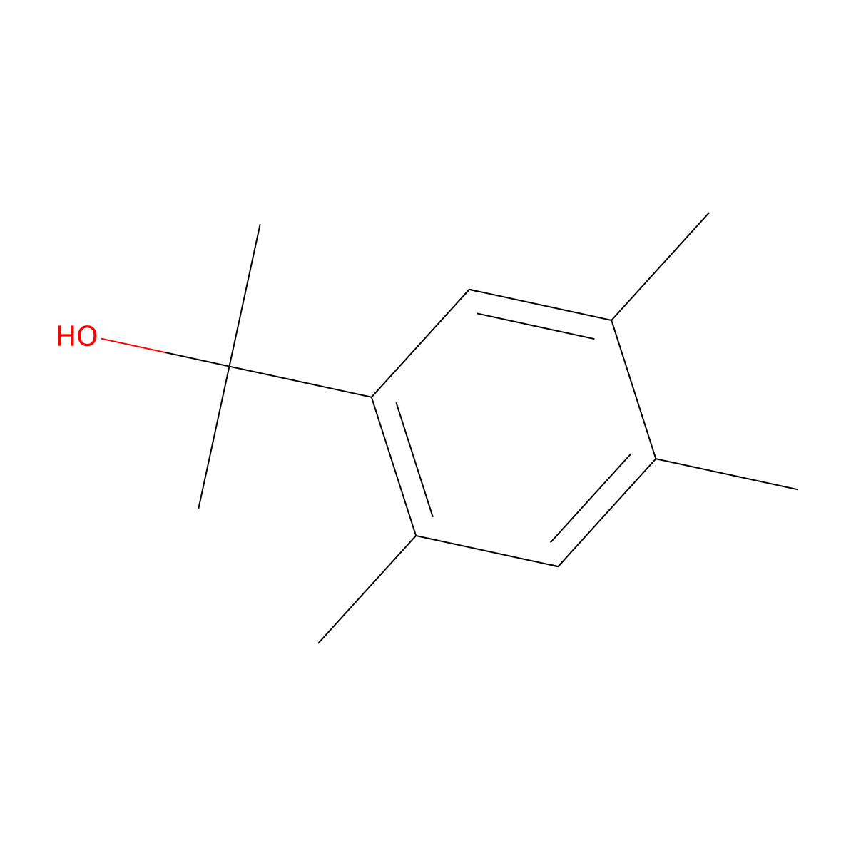 2-(2,4,5-Trimethylphenyl)-2-propanol molecular structure, CAS 1443348-76-2