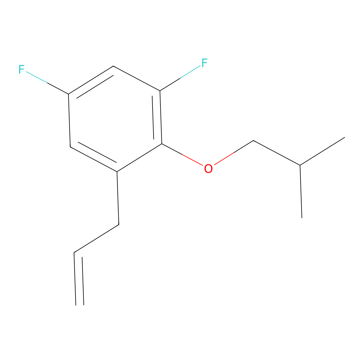 3-(2-iso-Butoxy-3,5-difluorophenyl)-1-propene molecular structure, CAS 1443348-77-3